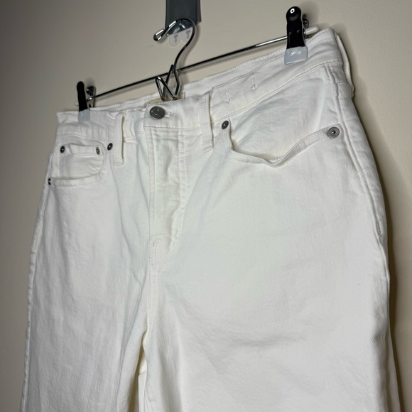 MADEWELL The Perfect Vintage Straight Leg Jean in White - Picture 3 of 9